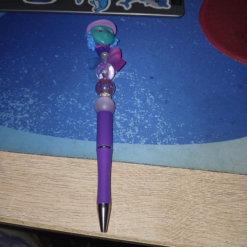 Purple Beaded Pen